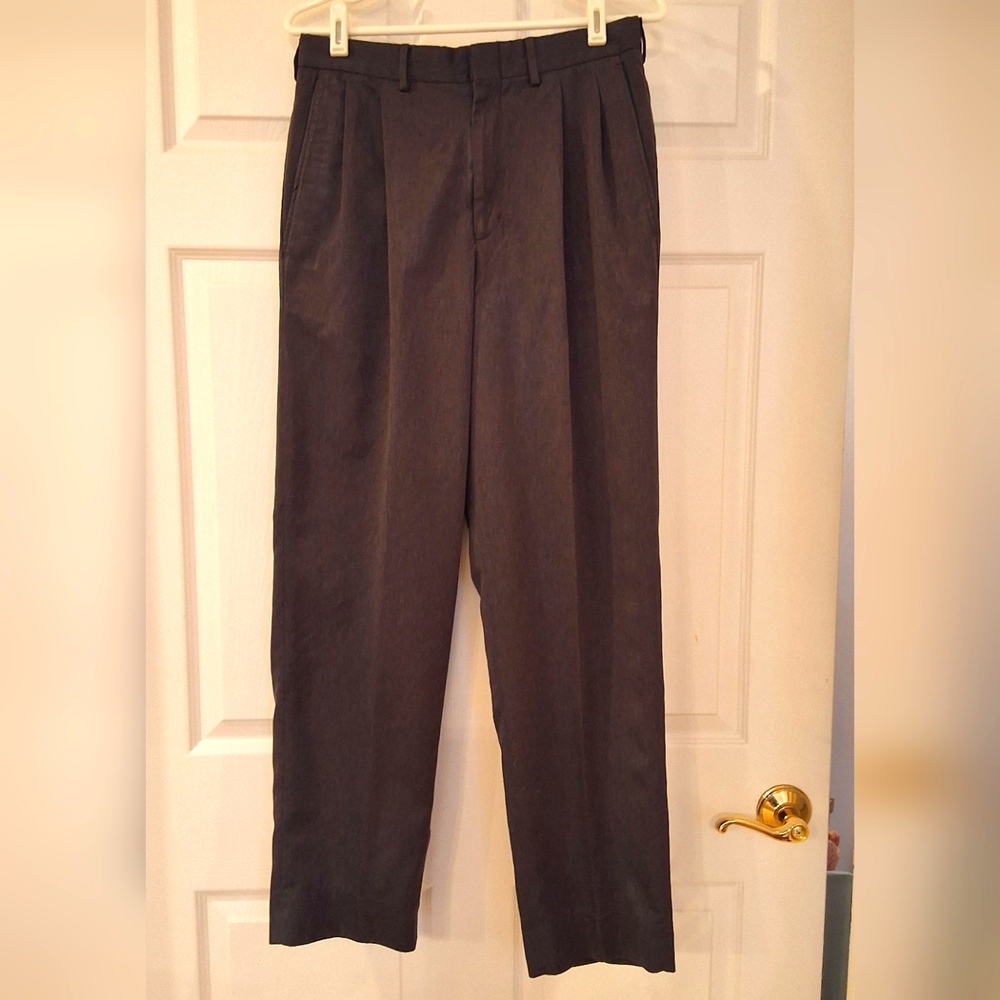 Farrah, Men's 30 x 30 Dark Gray Dress Pants